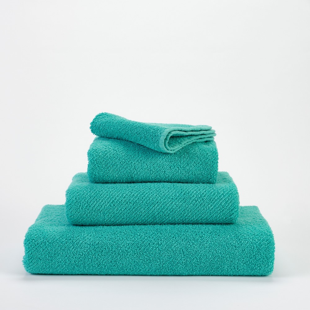 Twill Egyptian Cotton Towels 302 by Designer Abyss & Habidecor in Lagoon Blue